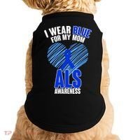 I Wear Blue For My Mom ALS Awareness Doggie Tank thumb 0