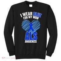 I Wear Blue For My Mom ALS Awareness Sweatshirt thumb 0