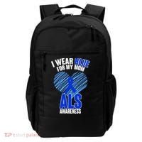 I Wear Blue For My Mom ALS Awareness Backpack thumb 0