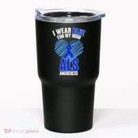 I Wear Blue For My Mom ALS Awareness Tumbler thumb 0