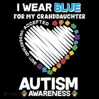 I Wear Blue For My Personalize Custom Text Autism Backpack thumb 2