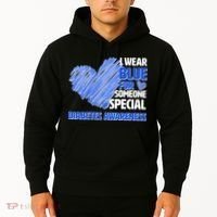 I Wear Blue For Someone Special Diabetes Awareness Hoodie thumb 2