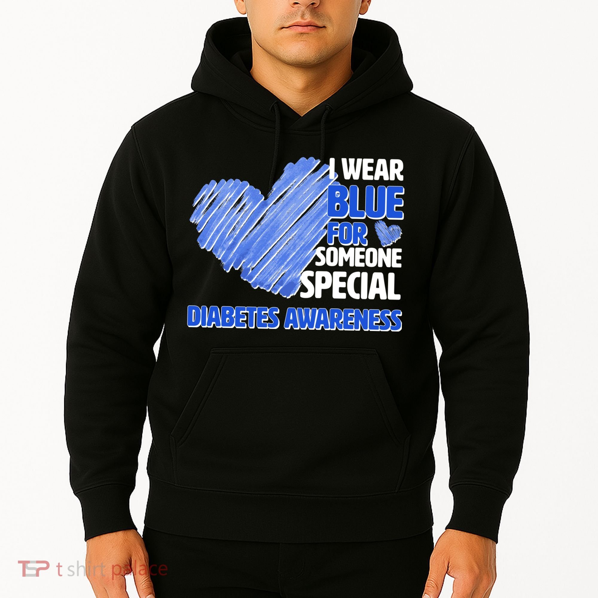 I Wear Blue For Someone Special Diabetes Awareness Hoodie