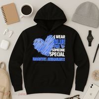 I Wear Blue For Someone Special Diabetes Awareness Hoodie thumb 3