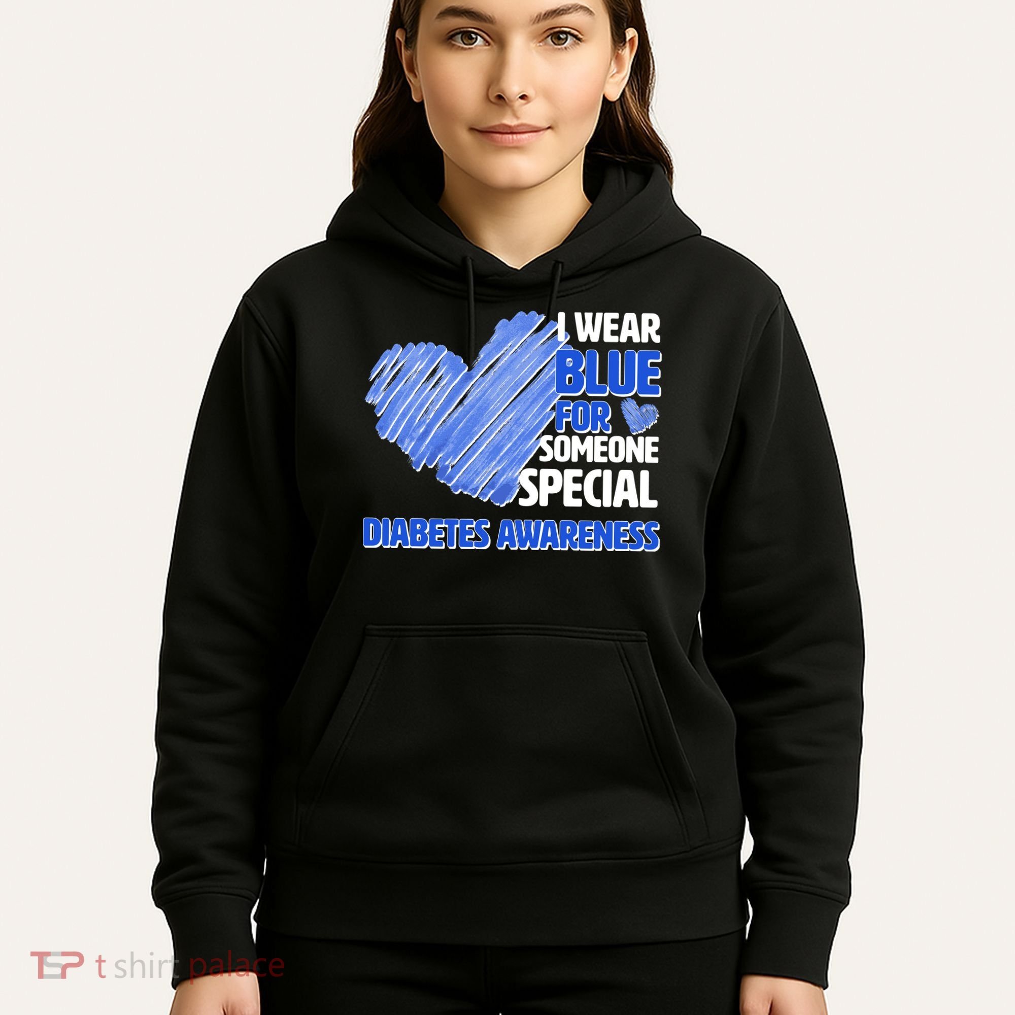I Wear Blue For Someone Special Diabetes Awareness Hoodie