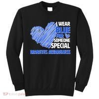 I Wear Blue For Someone Special Diabetes Awareness Sweatshirt thumb 0