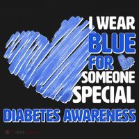 I Wear Blue For Someone Special Diabetes Awareness Sweatshirt thumb 3
