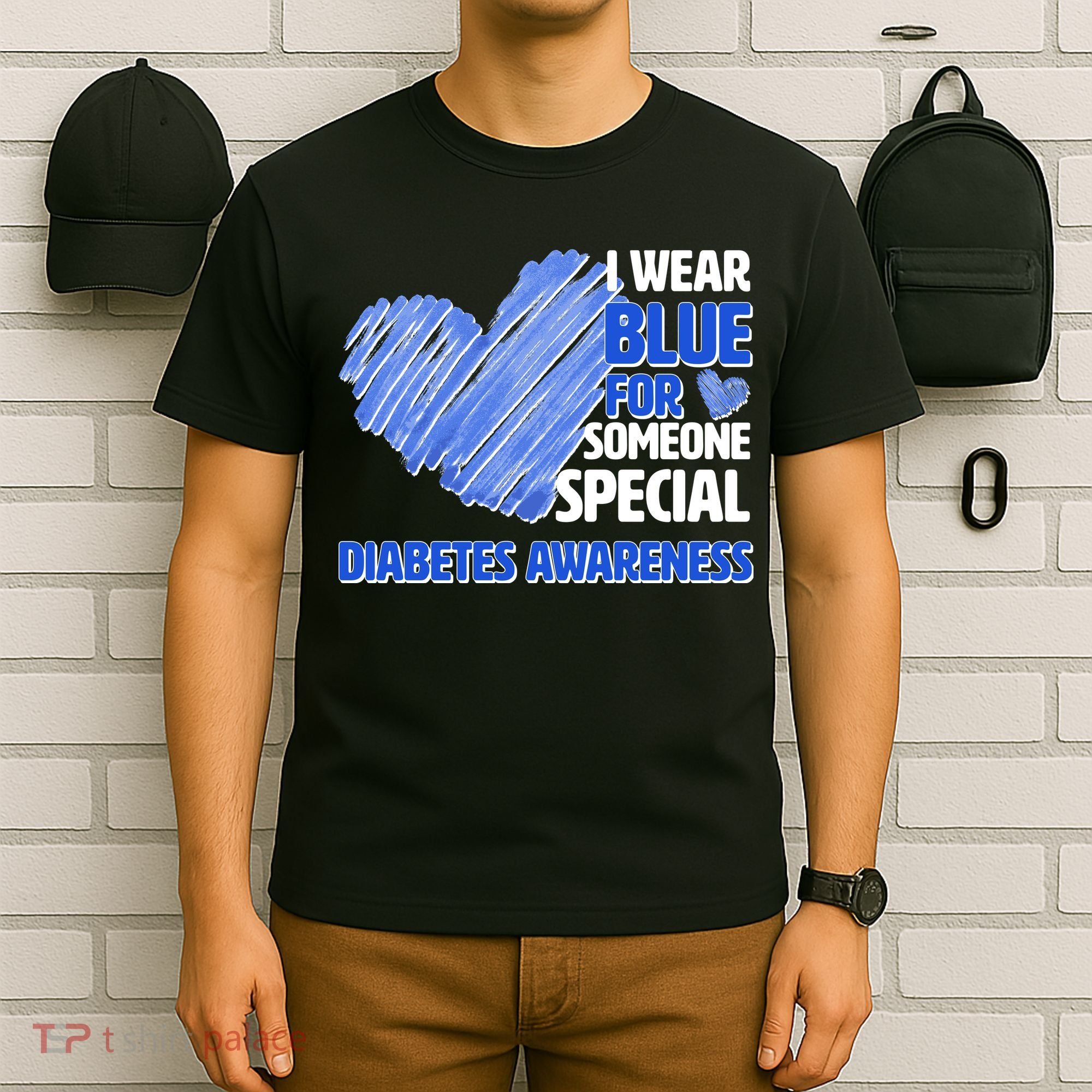 I Wear Blue For Someone Special Diabetes Awareness T-Shirt