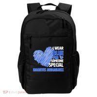 I Wear Blue For Someone Special Diabetes Awareness Backpack thumb 0