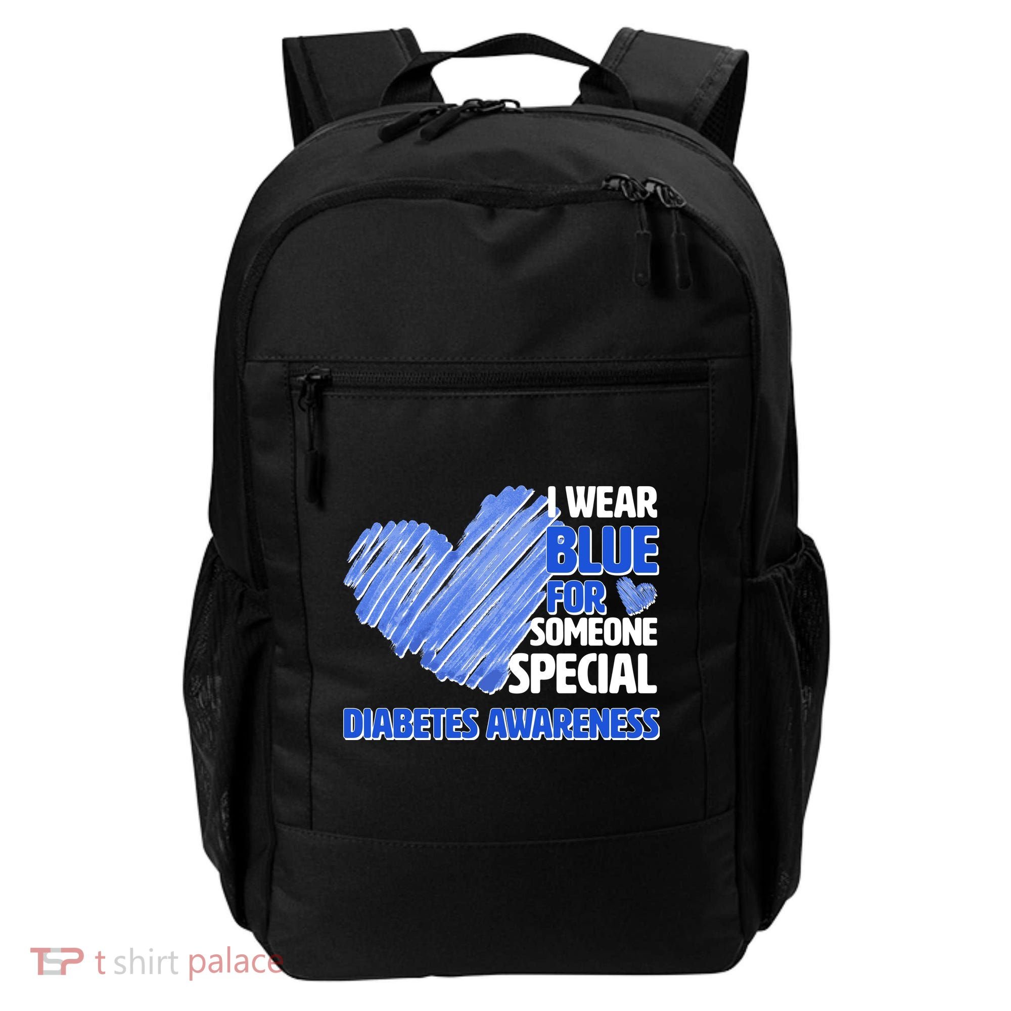 I Wear Blue For Someone Special Diabetes Awareness Backpack