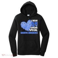 I Wear Blue For Someone Special Diabetes Awareness Women's Hoodie thumb 0