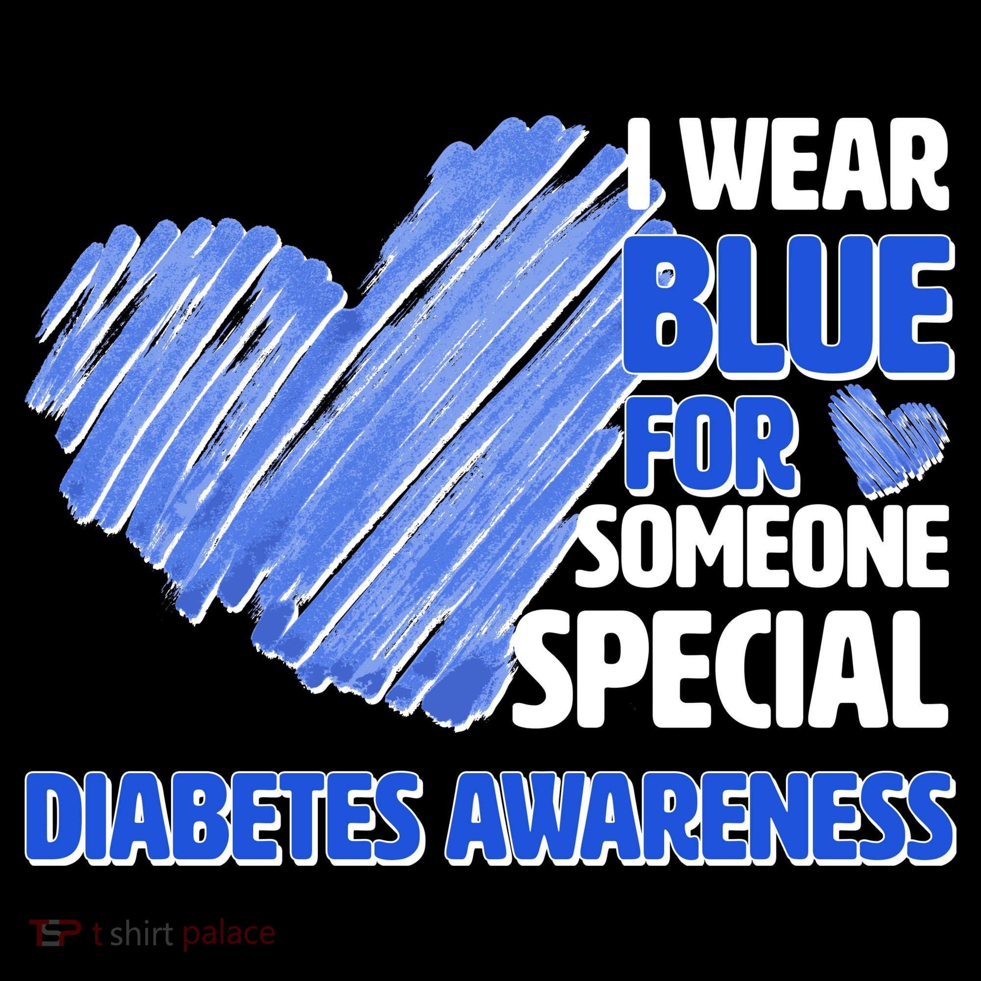 I Wear Blue For Someone Special Diabetes Awareness Women's Hoodie
