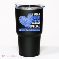 I Wear Blue For Someone Special Diabetes Awareness Tumbler thumb 0