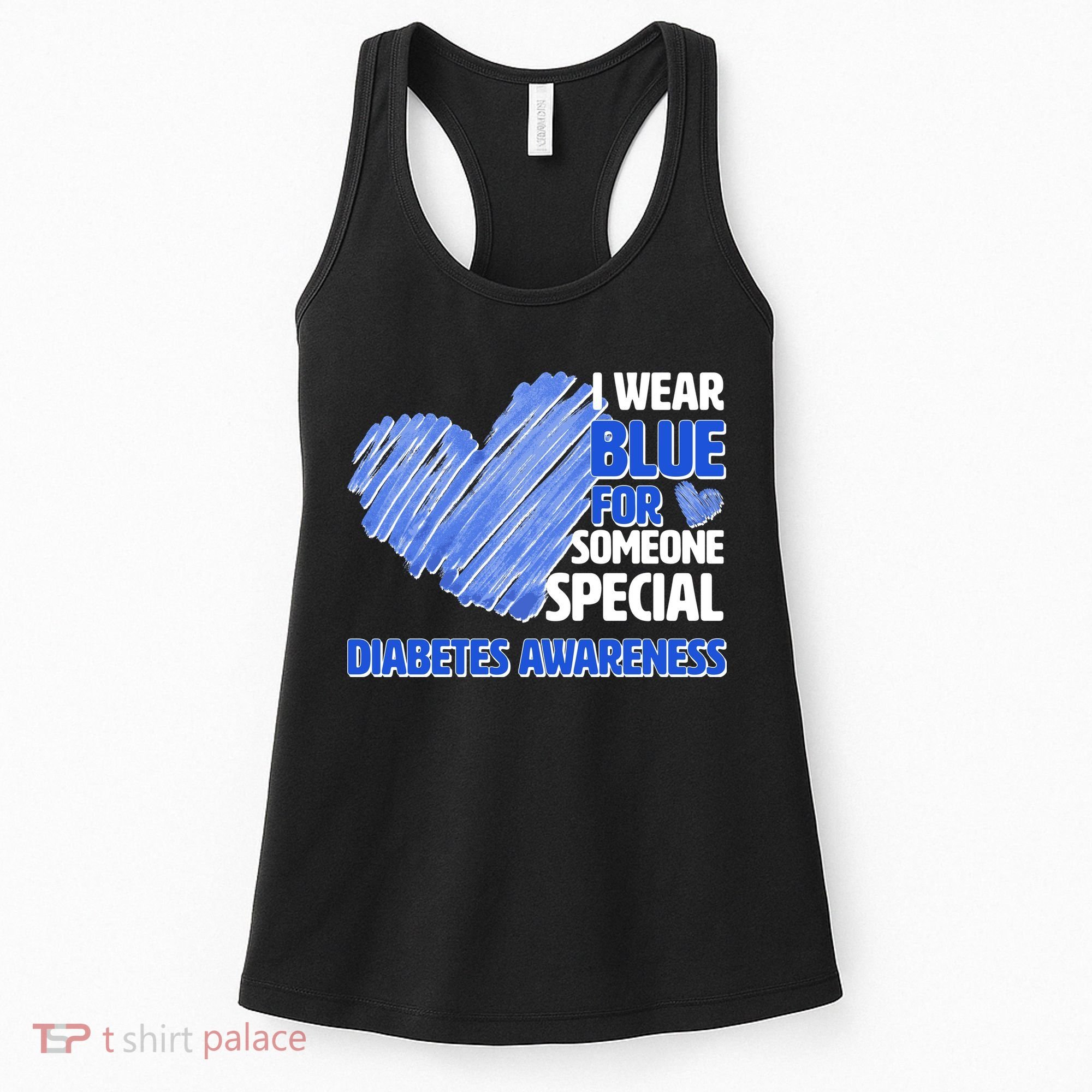 I Wear Blue For Someone Special Diabetes Awareness Women's Tank Top