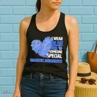 I Wear Blue For Someone Special Diabetes Awareness Women's Tank Top thumb 2