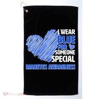 I Wear Blue For Someone Special Diabetes Awareness Golf Towel thumb 0