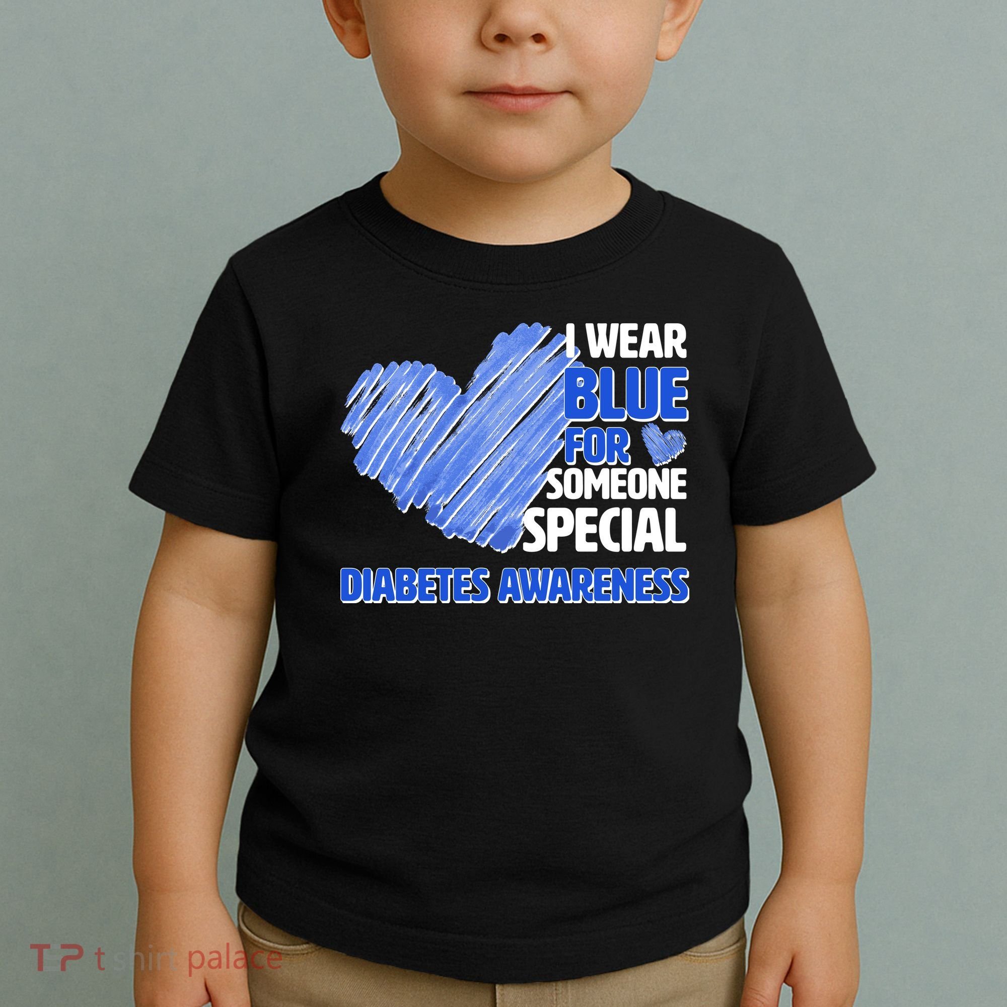 I Wear Blue For Someone Special Diabetes Awareness Toddler T-Shirt