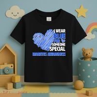 I Wear Blue For Someone Special Diabetes Awareness Toddler T-Shirt thumb 3