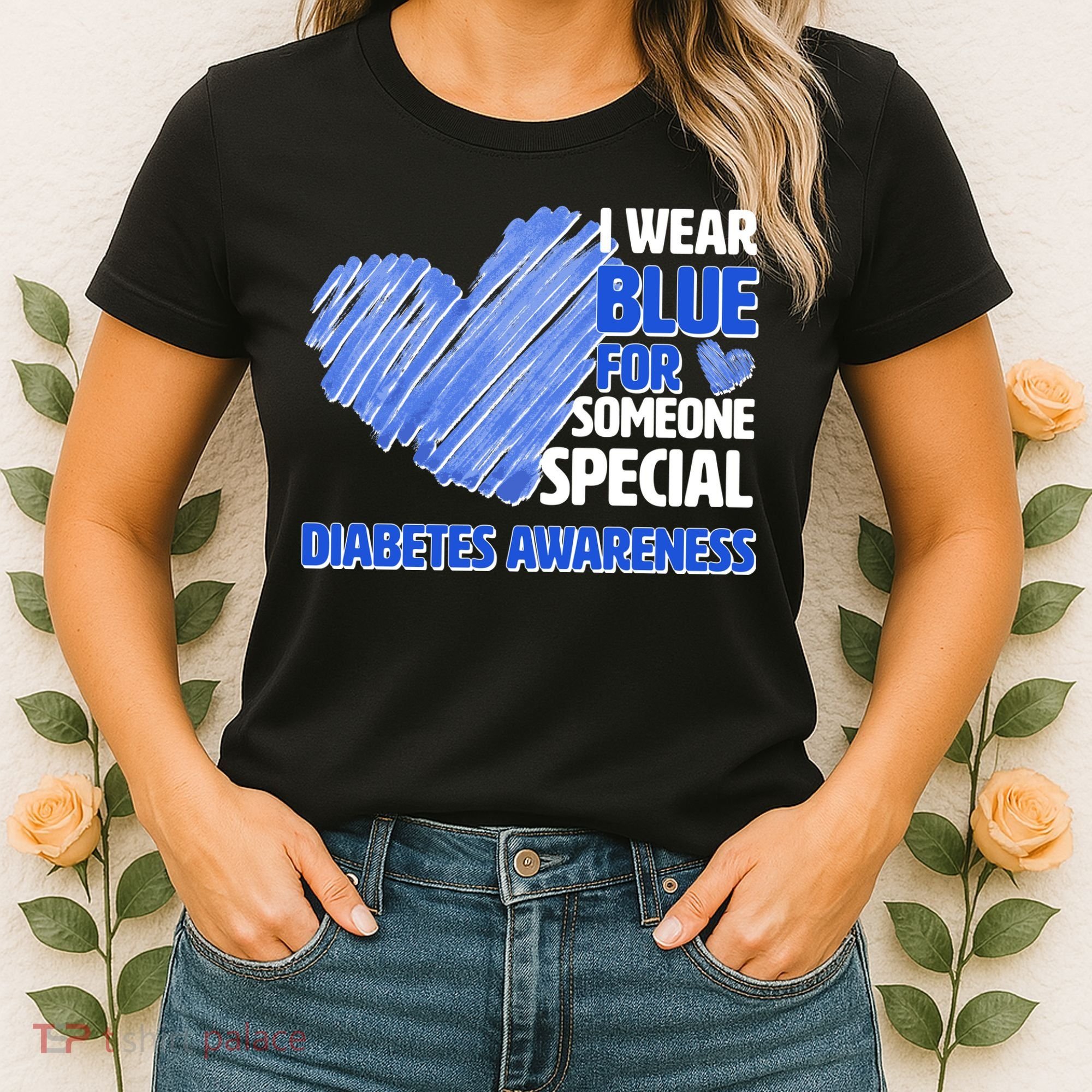 I Wear Blue For Someone Special Diabetes Awareness Women's T-Shirt