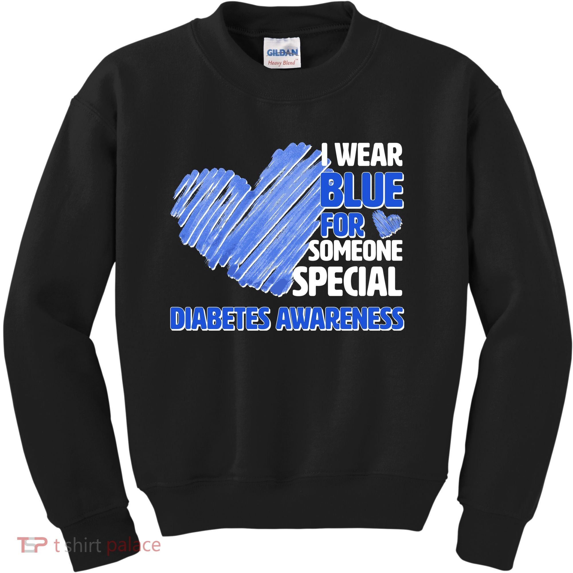 I Wear Blue For Someone Special Diabetes Awareness Kids Sweatshirt