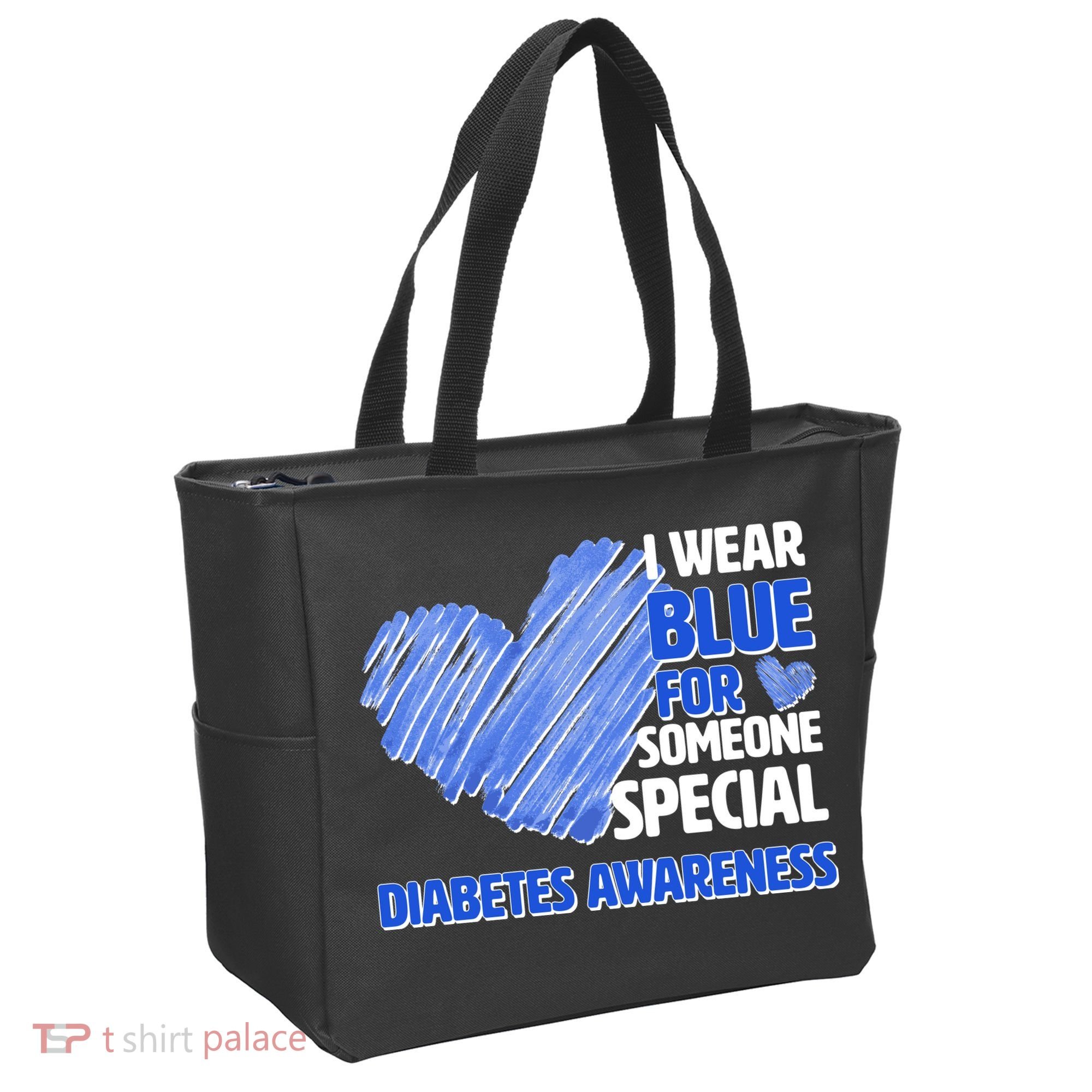 I Wear Blue For Someone Special Diabetes Awareness Tote Bag