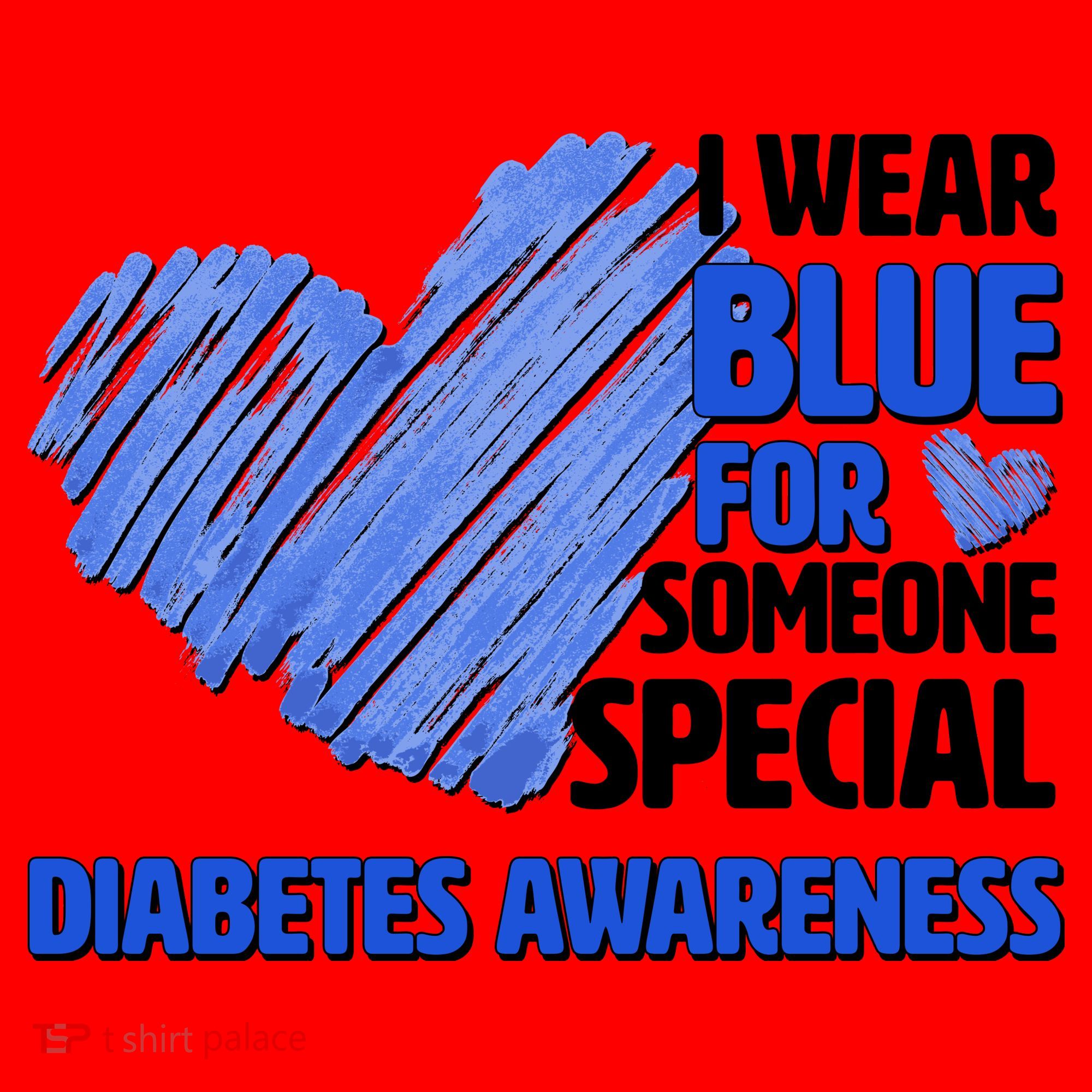 I Wear Blue For Someone Special Diabetes Awareness Santa Hat