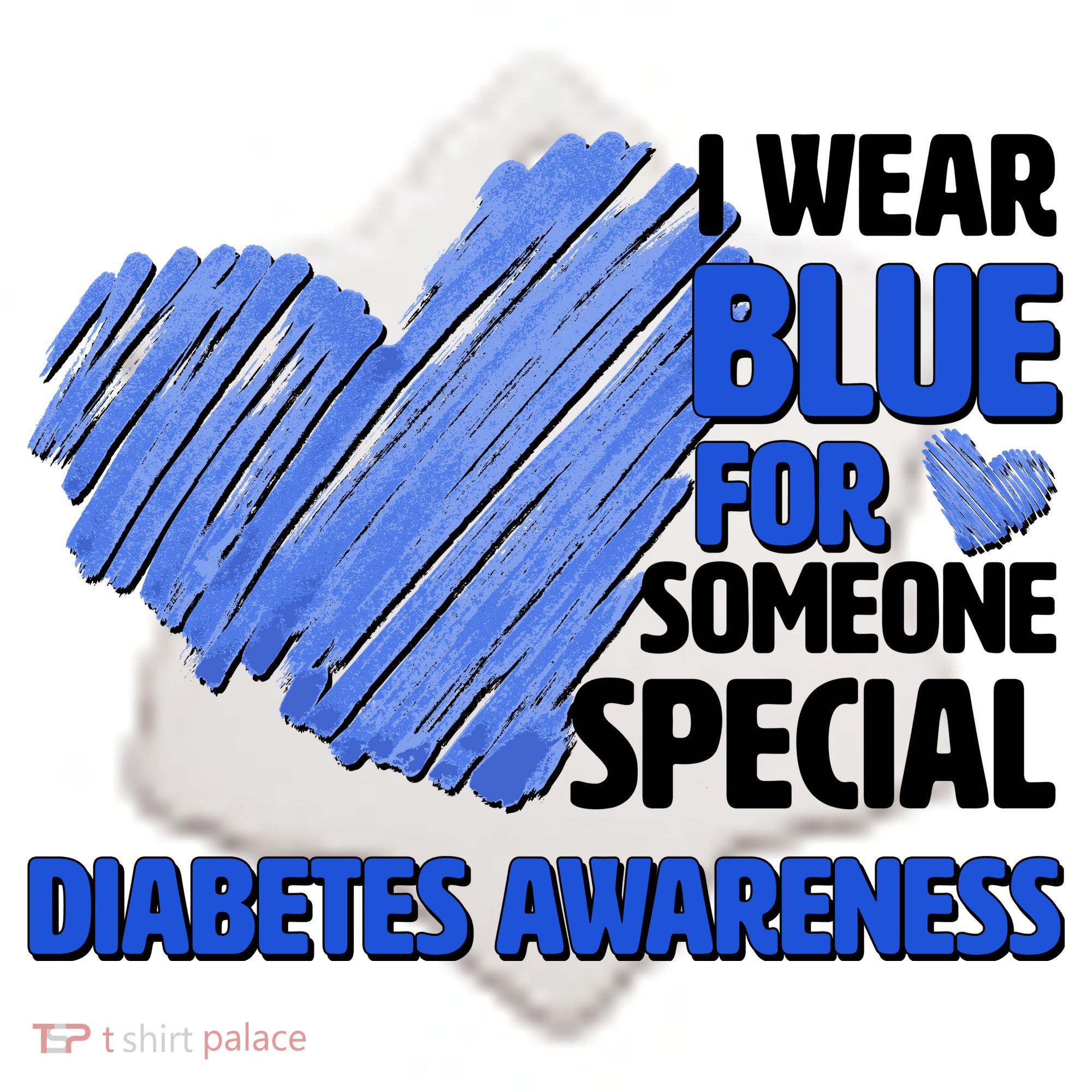 I Wear Blue For Someone Special Diabetes Awareness Ceramic Ornament