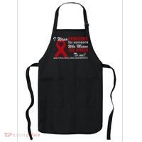 I Wear Burgundy Multiple Myeloma  Apron thumb 0