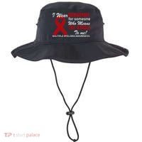 I Wear Burgundy Multiple Myeloma  Bucket Hat thumb 0