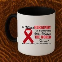 I Wear Burgundy Multiple Myeloma  Coffee Mug thumb 2