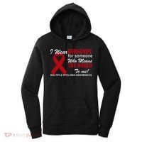 I Wear Burgundy Multiple Myeloma  Women's Hoodie thumb 0