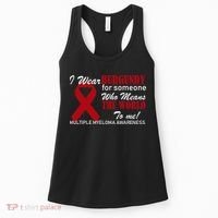 I Wear Burgundy Multiple Myeloma  Women's Tank Top thumb 0