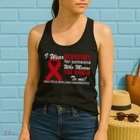 I Wear Burgundy Multiple Myeloma  Women's Tank Top thumb 2