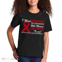 I Wear Burgundy Multiple Myeloma  Kids T-Shirt thumb 2