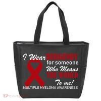 I Wear Burgundy Multiple Myeloma  Tote Bag thumb 0