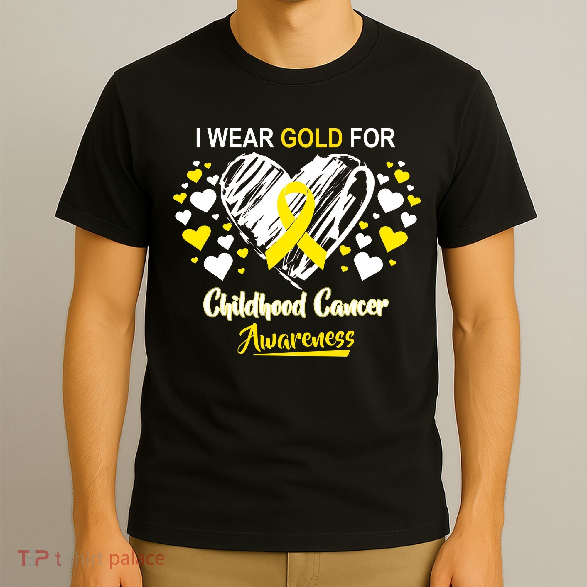 I Wear Gold For Childhood Cancer Awareness  T-Shirt