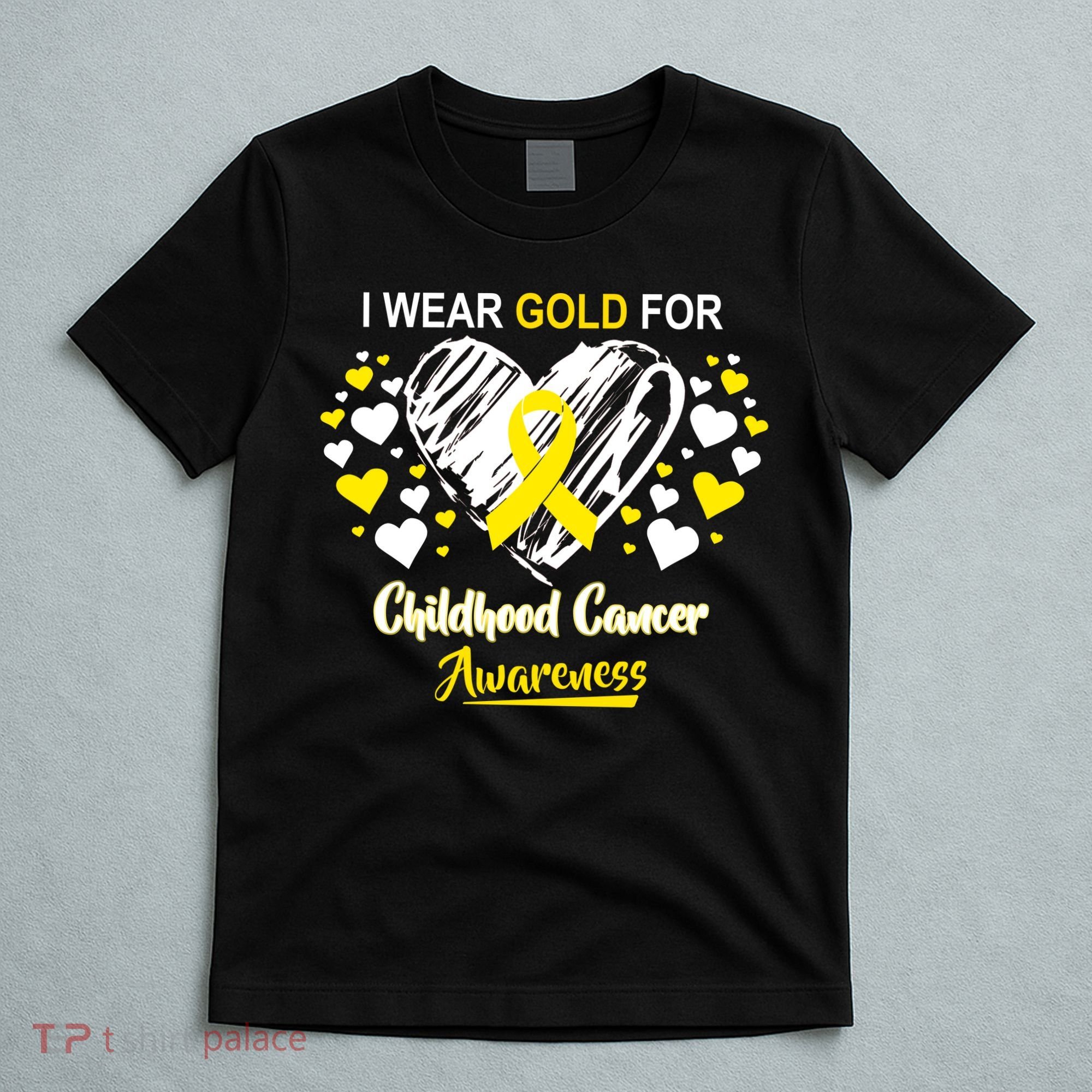 I Wear Gold For Childhood Cancer Awareness  T-Shirt
