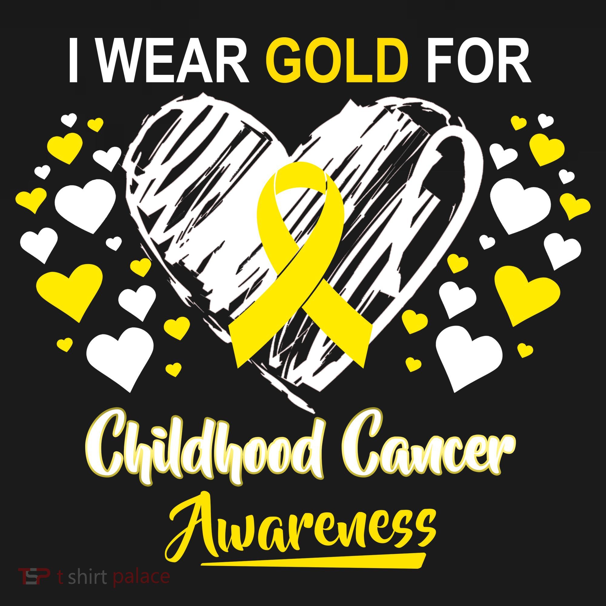 I Wear Gold For Childhood Cancer Awareness  Women's Hoodie