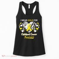 I Wear Gold For Childhood Cancer Awareness  Women's Tank Top thumb 0
