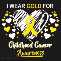 I Wear Gold For Childhood Cancer Awareness  Women's Tank Top thumb 5