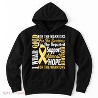I Wear Gold For Childhood Cancer Awareness 1 Hoodie thumb 0