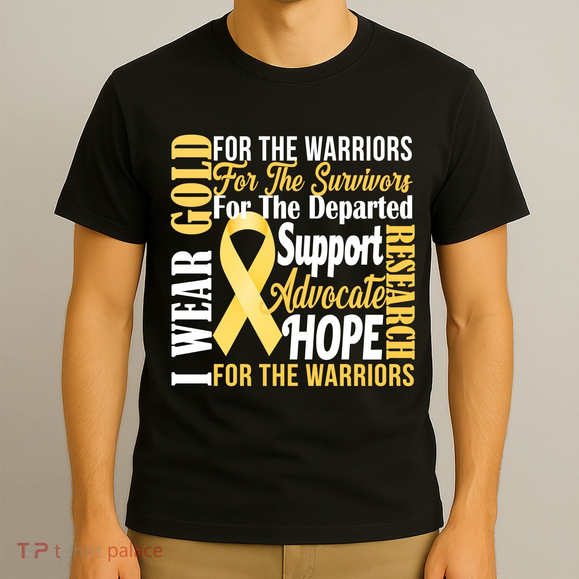 I Wear Gold For Childhood Cancer Awareness 1 T-Shirt