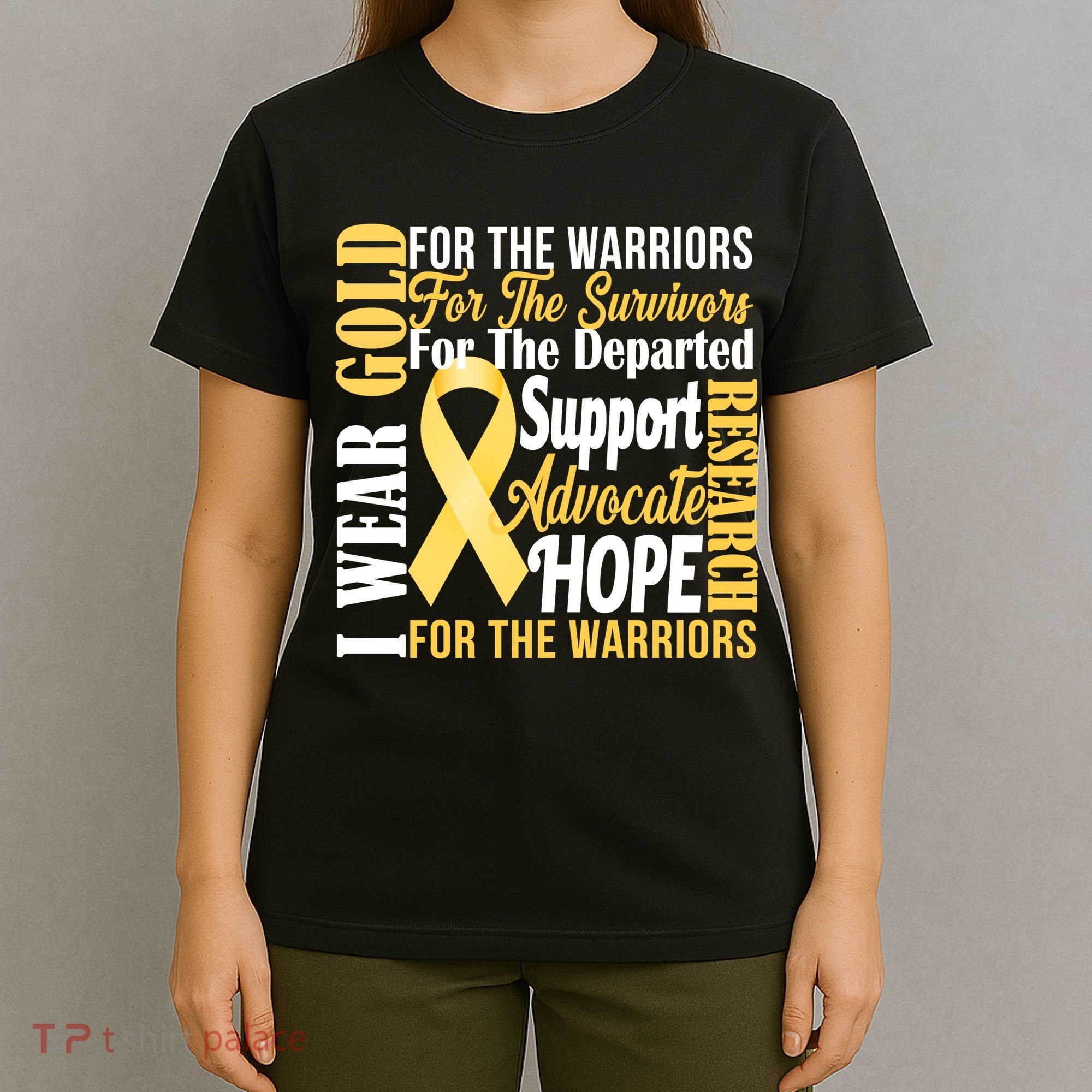 I Wear Gold For Childhood Cancer Awareness 1 T-Shirt