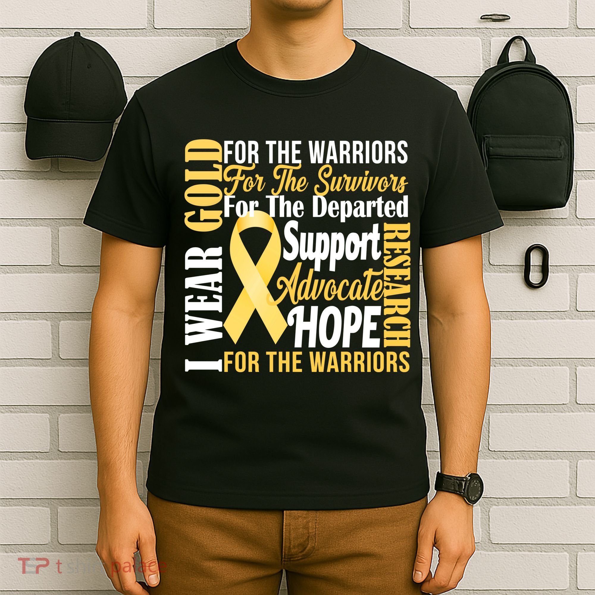 I Wear Gold For Childhood Cancer Awareness 1 T-Shirt
