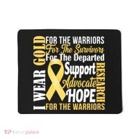 I Wear Gold For Childhood Cancer Awareness 1 Mousepad thumb 0