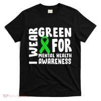 I Wear Green For Mental Health Awareness T-Shirt thumb 0