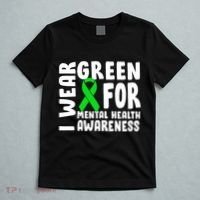 I Wear Green For Mental Health Awareness T-Shirt thumb 5