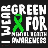 I Wear Green For Mental Health Awareness Ornament thumb 1