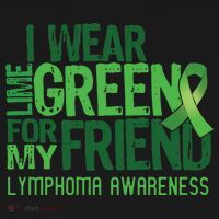 I Wear Lime Green For My Friend Lymphoma Awareness Doggie Tank thumb 4