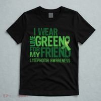 I Wear Lime Green For My Friend Lymphoma Awareness T-Shirt thumb 5